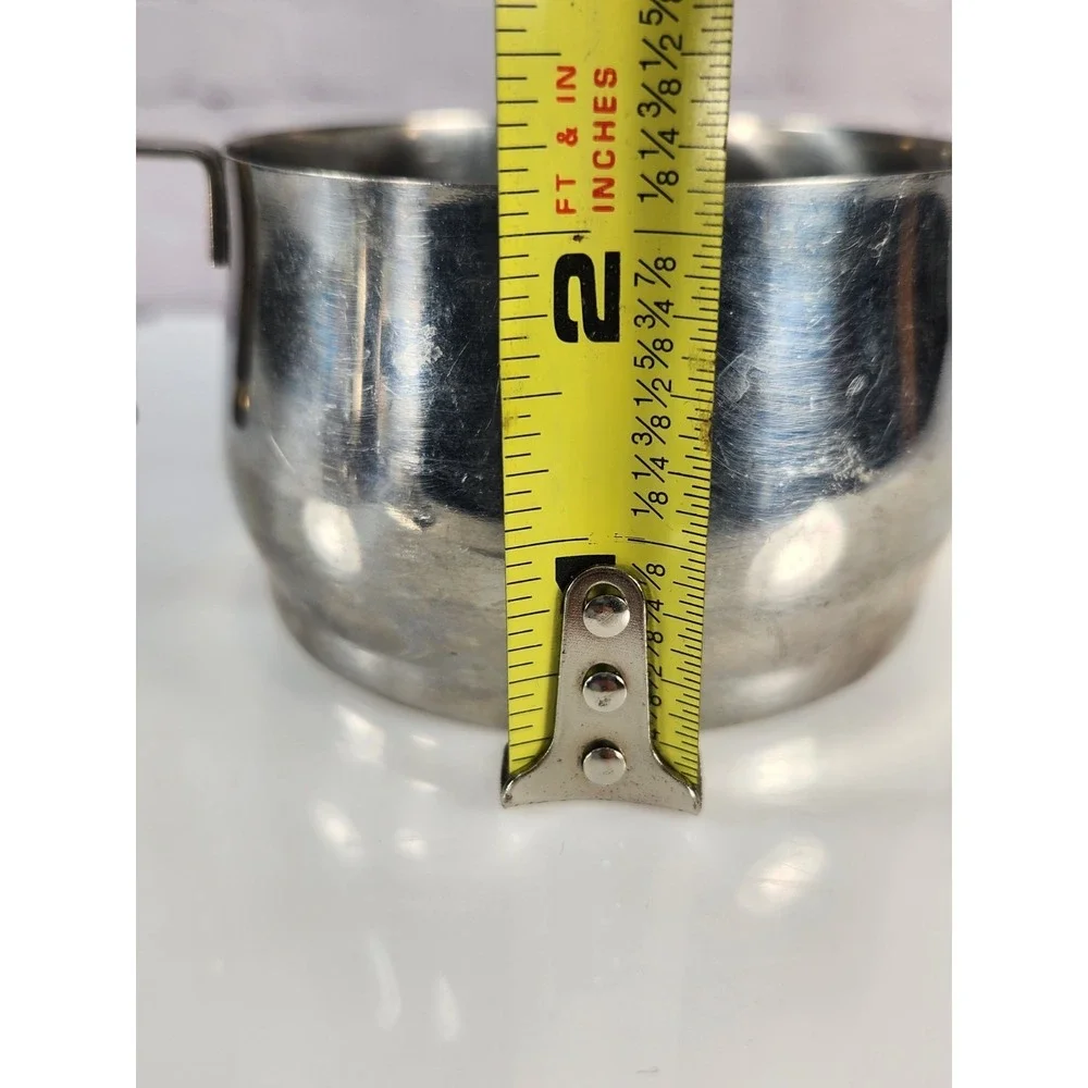 Vev Vigano Inox Stainless Steel 18/8 24k Gold Plated Sugar Bowl